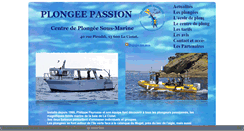 Desktop Screenshot of plongeepassion-laciotat.fr