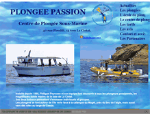 Tablet Screenshot of plongeepassion-laciotat.fr